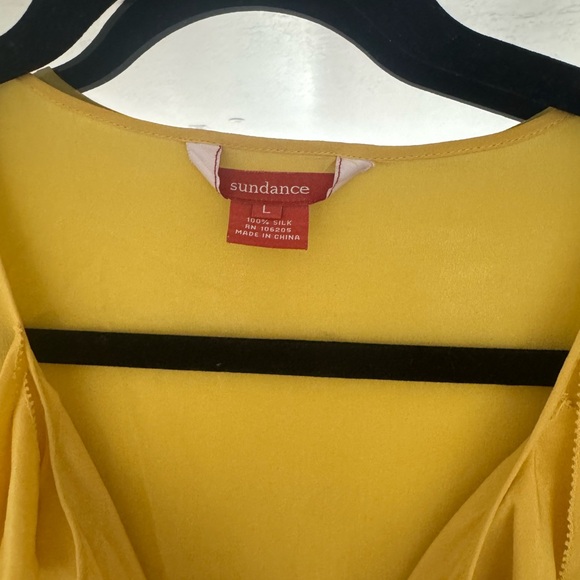 Sundance Yellow Ruffled Blouse - Picture 2 of 3